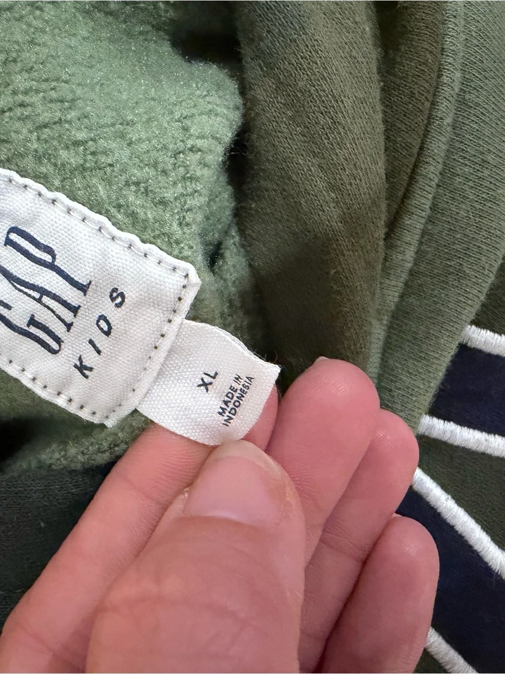 GAP Kids Boys Camo Hooded Sweatshirt Green Youth XL